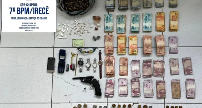 Homem que faturava com tráfico e pedágio ilegal é capturado com R$ 13 mil
