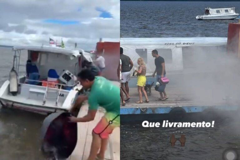 De Novo! Lancha Pega Fogo Durante Trajeto Entre Morro De São Paulo E Valença