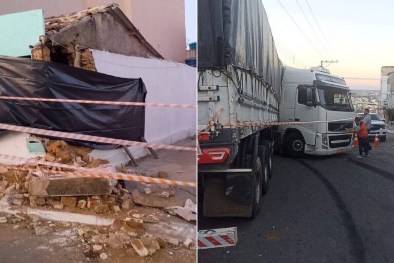 Carreta Atinge Casas Após Falha Em Ladeira Em Vitória Da Conquista; Saiba Mais