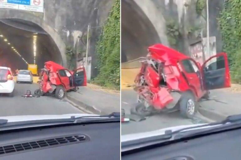 Acidente Entre Carro E ônibus Causa Lentidão Na Via Expressa Em Salvador