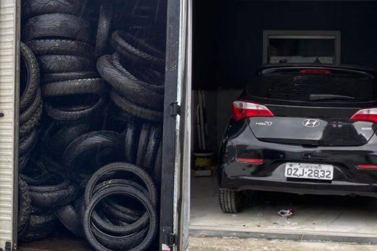 Carga Com 431 Pneus E Carro Roubado São Recuperados Pela Polícia Em Feira De Santana