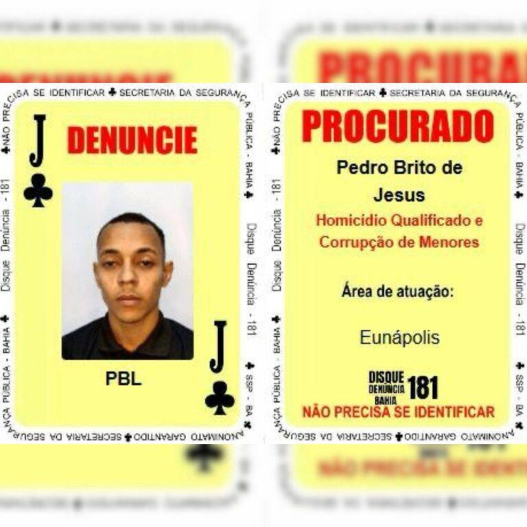 Nova Carta Do Baralho Do Crime! Chefe De Facção é O Novo Valete De Paus