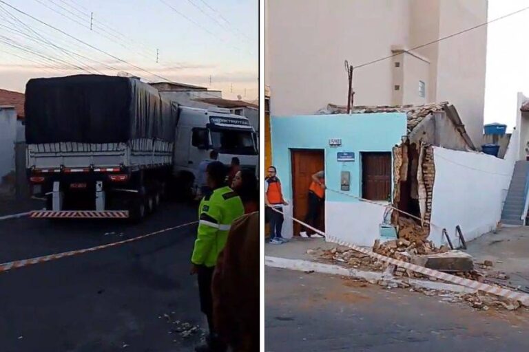 VÍDEO: Carreta Desgovernada Atinge Casas Em Vitória Da Conquista