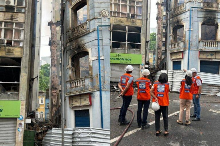 Sedur Inicia Demolição Parcial De Casarões Atingidos Por Incêndio No Comércio