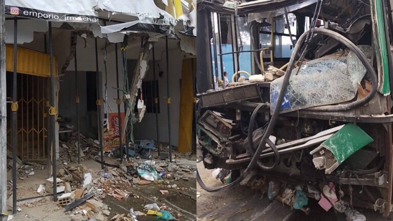 Ônibus Que Invadiu Imóvel Na Boca Da Mata é Retirado