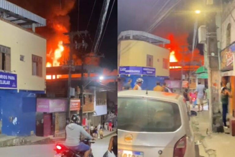 VÍDEO: Fogo Em Loja De Estofados Se Espalha Para Supermercado Em Itabuna