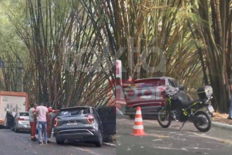 Acidente Envolve Três Veículos Em Via De Acesso Ao Aeroporto