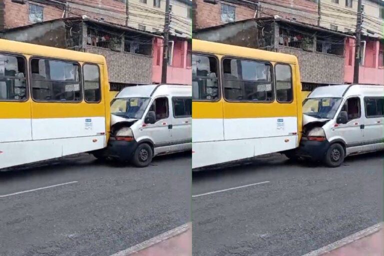 Acidente Entre Van E ônibus Deixa Trânsito Lento Na Av. Suburbana