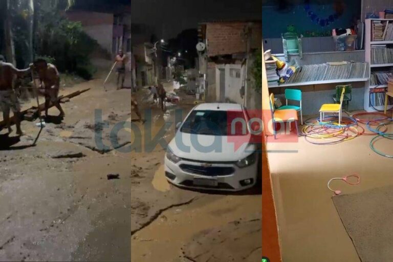 Rompimento De Adutora Volta A Causar Transtornos Na Rua Das Flores, Em Paripe