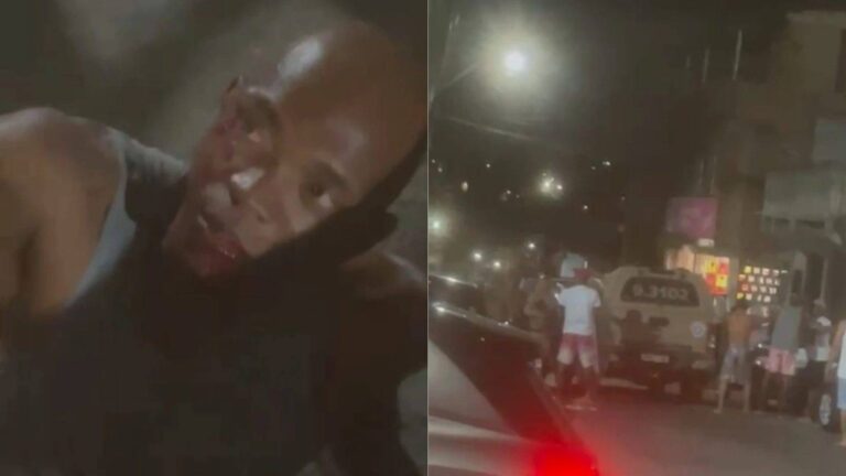 PM é Flagrado Agredindo Manifestante Durante Protesto Em Valéria, Em Salvador