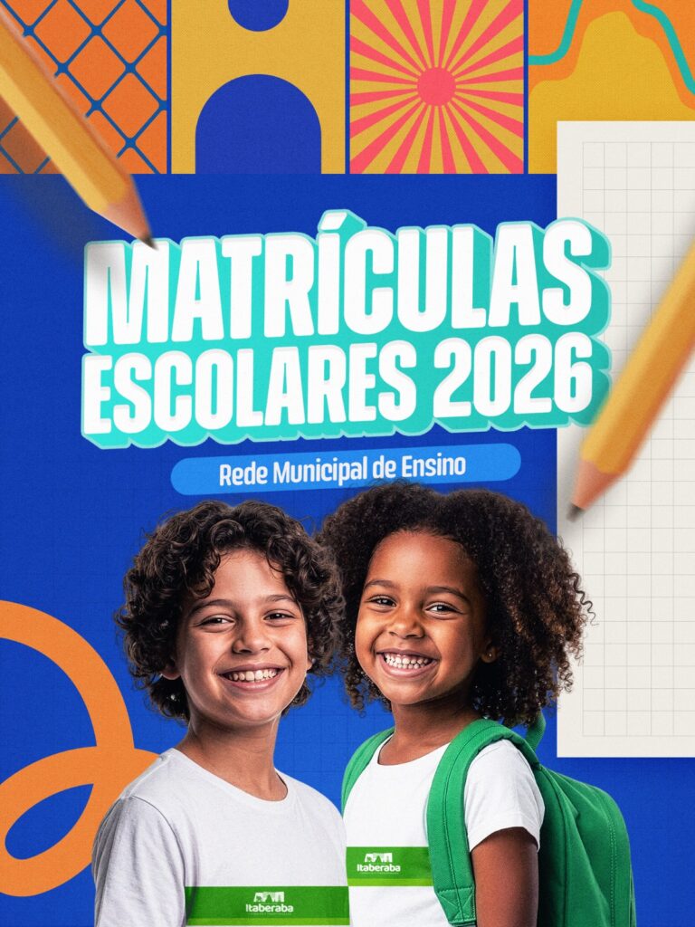 Prefeitura de Itaberaba divulga calendário de matrículas da Rede Municipal de Ensino para 2026
