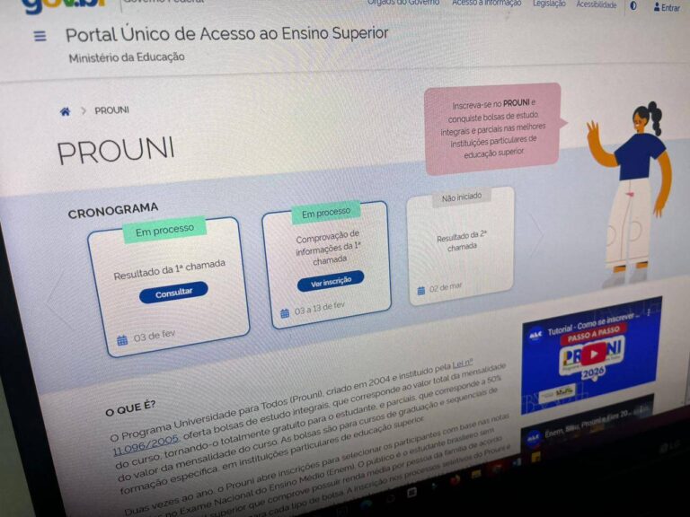 MEC Divulga Resultado Da 1ª Chamada Do Prouni Para O Segundo Semestre