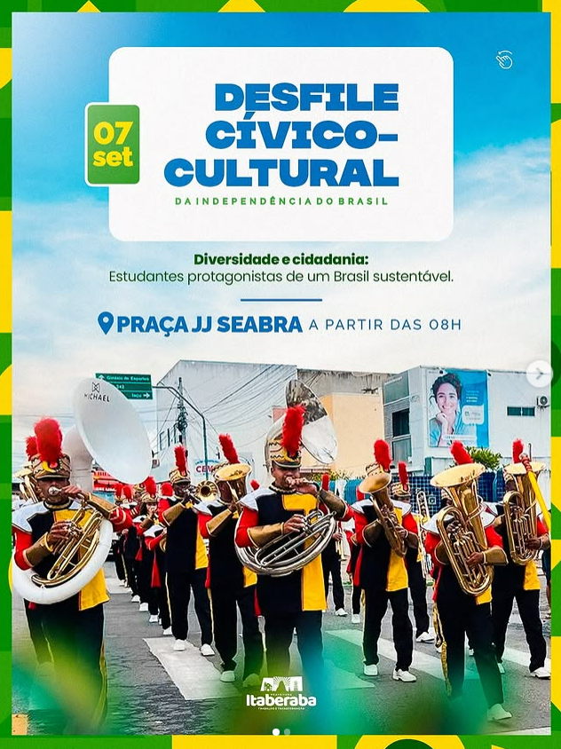 Itaberaba se prepara para celebrar a Independência do Brasil com Desfile Cívico-Cultural
